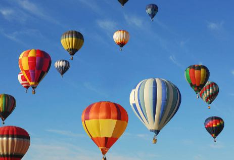 Hot Air Balloon Rides: In this paper, the author takes the readers on a flight above clouds.