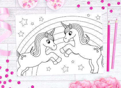 Free Printable:2x2hi40uhag= Unicorn Printable